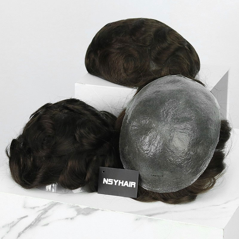0.03mm Three Thin Skin Men's Hair Systems
