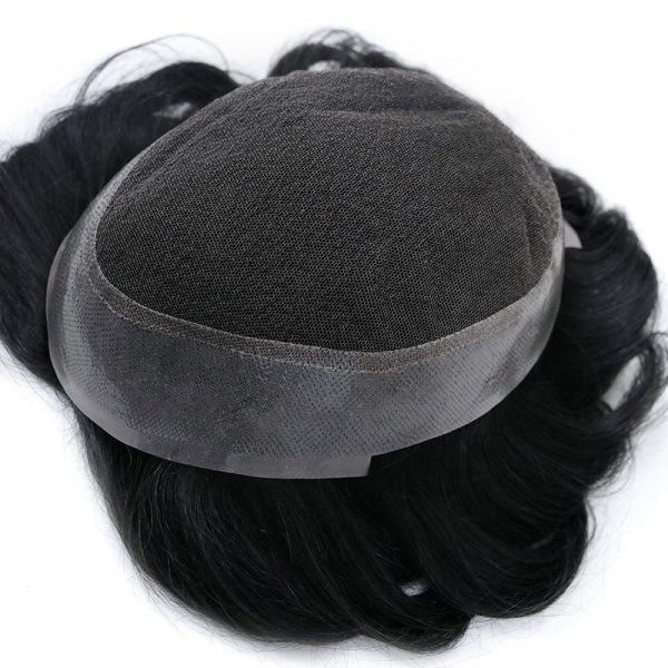 Get Free - FLAS | French Lace Top with Thin Skin Perimeter Men's Hairpiece