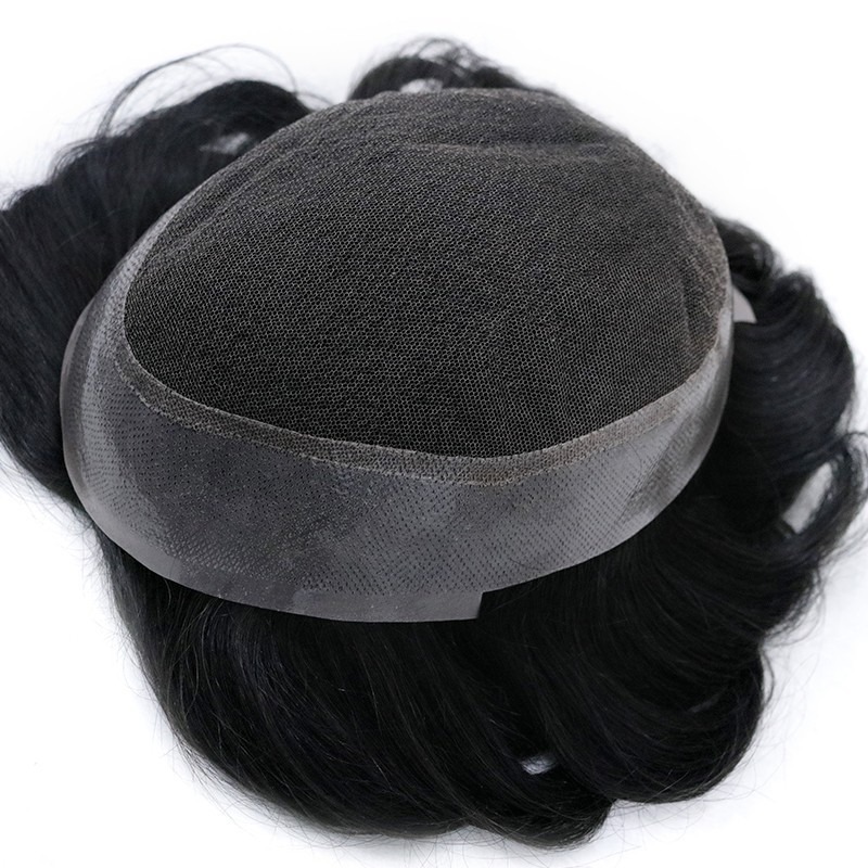 Get Free - FLAS | French Lace Top with Thin Skin Perimeter Men's Hairpiece