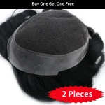 FLAS | French Lace Top with Thin Skin Perimeter Men's Hairpiece