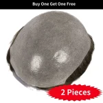 0.03mm Ultra Thin Skin V-looped mens hair pieces human hair pu0313