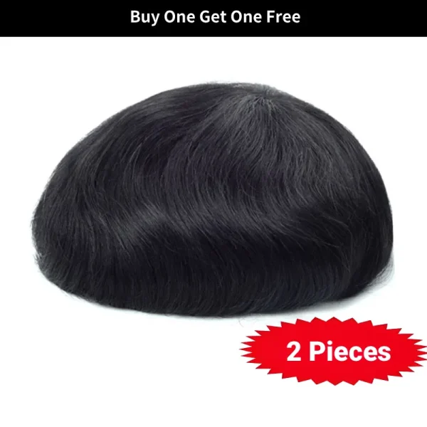#1 Jet Black Men’s Hairpieces